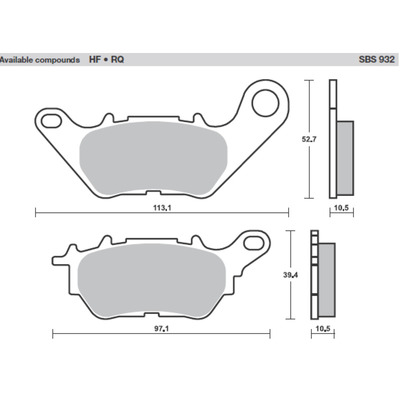 SBS R3 CERAMIC PADS RR R3