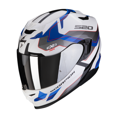 Scorpion Exo-520 Evo Air Elan Helmet - White/Blue