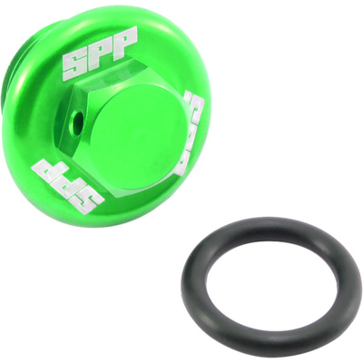 SPP Oil Filler Plug - Kawasaki Kx250-450F Klx450/R - Green