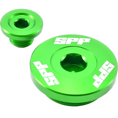 SPP Engine Plug - Kawasaki Kx250-450/F Klx450 - Green