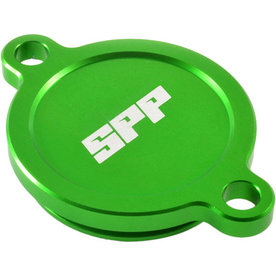 SPP Oil Filter Cover - Kawasaki KX450F - Green