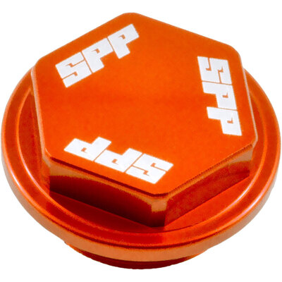 SPP Rear Reservoir Cap - Various Ktm/Husqvarna/Sherco 125-510 - Orange