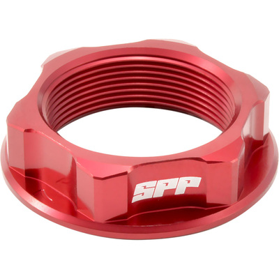 SPP Steering Stem Nut - Honda Cr250R/Crf250-450R/X - Red