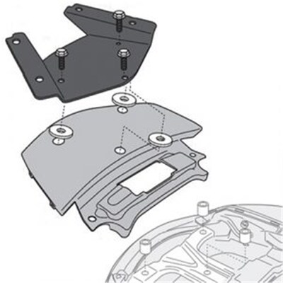 Givi Specific Monolock Rear Rack - Suzuki Burgman 650/650 Executive 02-20 (Plate Included)