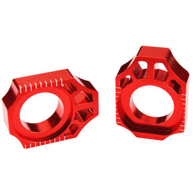 SCAR Red Axle Blocks KX-KXF 03-22 / KLX450R 08-22 / RMZ250-450 05-17