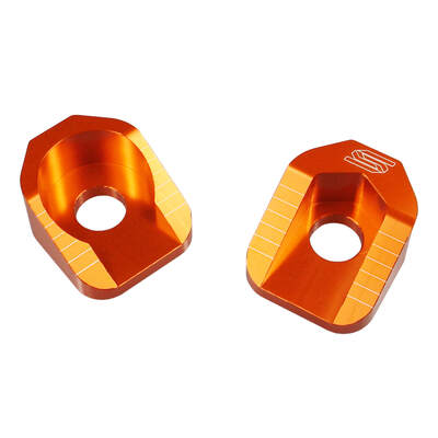 SCAR Orange Axle Blocks KTM 65SX 2002-15