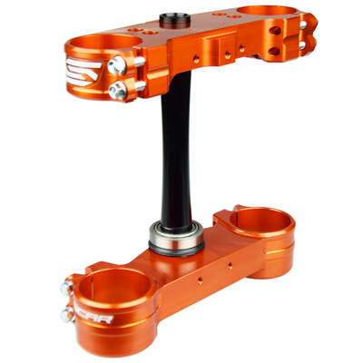 SCAR KTM 65SX 2012-2020 (22mm Offset) Orange Triple Clamps