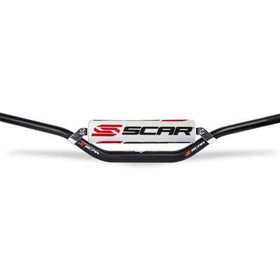 SCAR S2 7/8 Handlebar - Medium - Black Bar with White bar pad