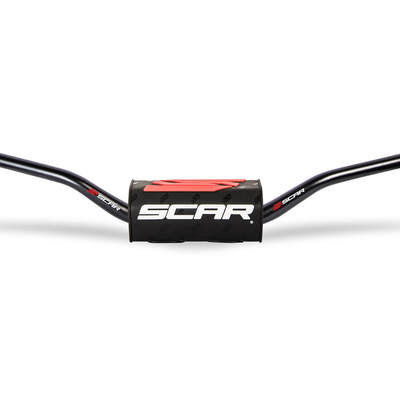 SCAR O2 Tapered Handlebar - RC Bend - Black Bar with Black bar pad