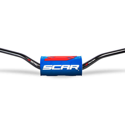 SCAR O2 Tapered Handlebar - McGrath/Short KTM - Black Bar with Blue bar pad