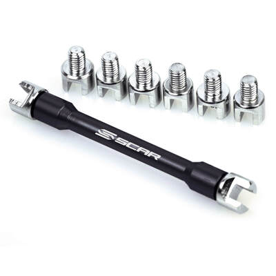 SCAR 7 Pcs Spoke Wrench kit