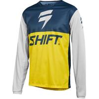 Shift Whit3 Label Limited Edition Navy Yellow Jersey