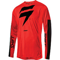 Shift 3lack Label Race Red and Black Jersey