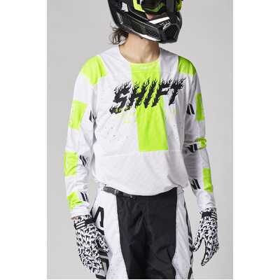 Shift Black Label Flame Jersey - White