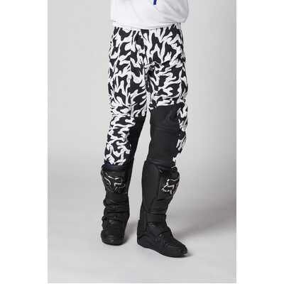 Shift Blue Label Flame Pants - White/Black