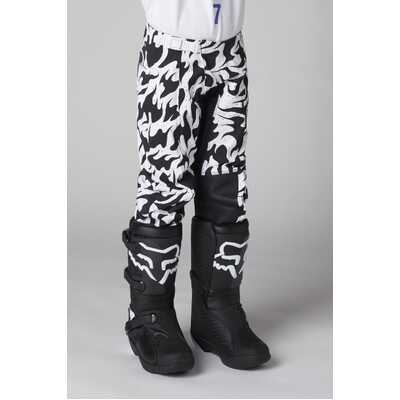 Shift Youth Blue Label Flame Pants - White/Black