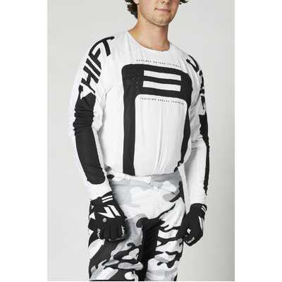 Shift Blk Label G.I Fro Jersey - White/Black