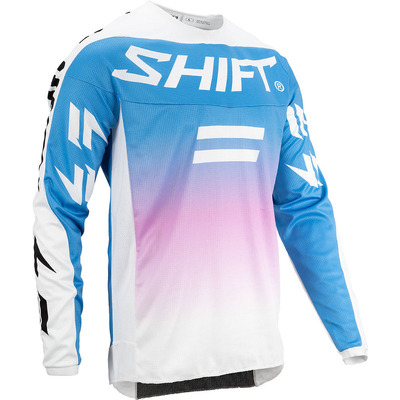 Shift Whit3 Label Fade Jersey - Acid Blue