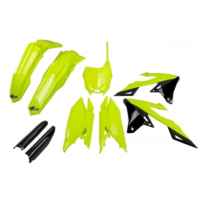 UFO Full Plastics Kit - Suzuki Rmz250 19-22/Rmz450 18-22 - Fluro Yellow