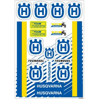 TECNOSEL VINTAGE DECAL UNIVERSAL HUSQVARNA STICKER SHEET KIT