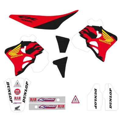 TECNOSEL GRAPHICS KIT TEAM REPLICA HONDA CR 125 95-97 250 95-96