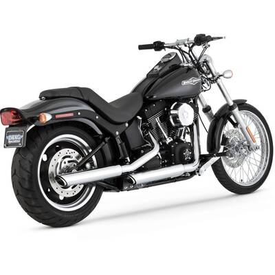 Vance & Hines Twin Slash 3" Slip-on Chrome 07-17 SOFTAIL, ROCKER AND BREAKOUT 14-17