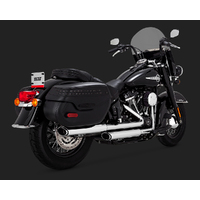 V&H TWIN SLASH CHROME SOFTAIL 18-20 (FITS: HERITAGE + DELUX)