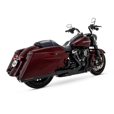 Vance & Hines Twin Slash Round Slip-Ons - Black Touring 17-24