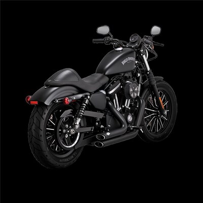 V&H PCX SH SHOT STAG BLK SPORTSTER 14-21 (EXCL 2017 XL1200CX) (WAS V47229)
