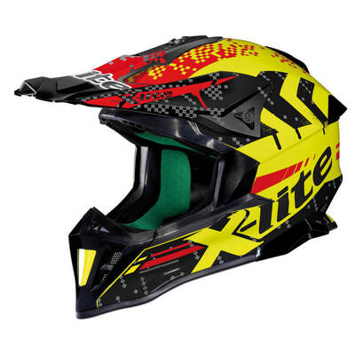 X-Lite X-502UC Nac Nac Helmet - Carbon/Yellow/Red