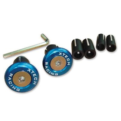 Xtech MX Bar End Caps - Blue