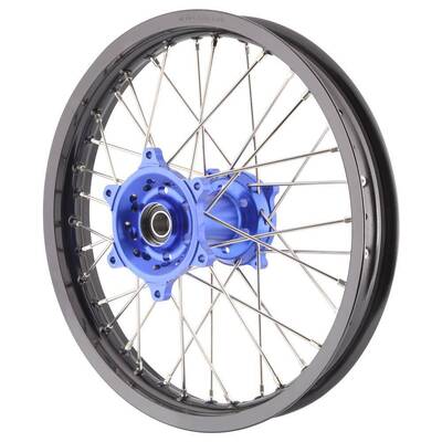 Xtech MX Wheels Black Rim Blue Hub KTM/ Husqvarna - 21 X 1.6 