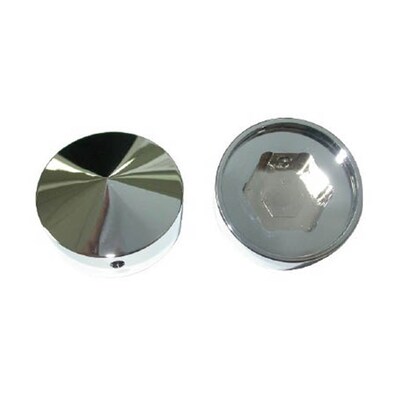 Zodiac Pointed Stem Nut Cover - Chrome Aluminium