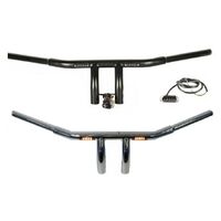 Zodiac 6" 1-1/4" Chrome T-Bars With LED Smoke Indicator