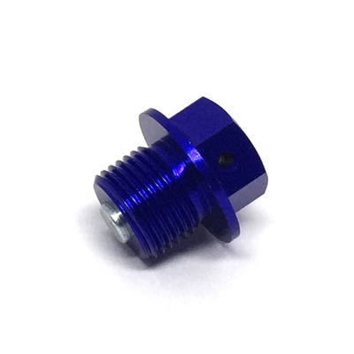 Zeta Drain Bolt - Magnetic - M14X10 - P1.25 - Blue