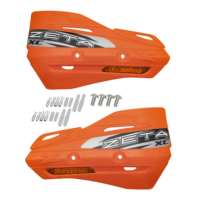 Zeta Handguard Shields Only - Xc Shield + Flasher - Orange Lens - Orange