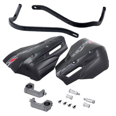 Zeta Handguards Full + Shields - Armour Xc Pro Kit U-Clamp - Taper Bars - Black