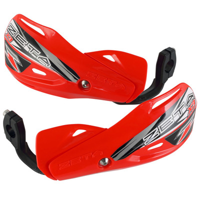 Zeta Handguards Mx - Impact X3 - Red