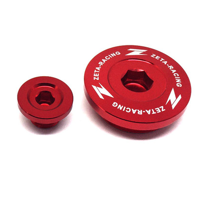 Zeta Engine Plug - Kx250/F '11-19, Kx450F '09-19 - Red